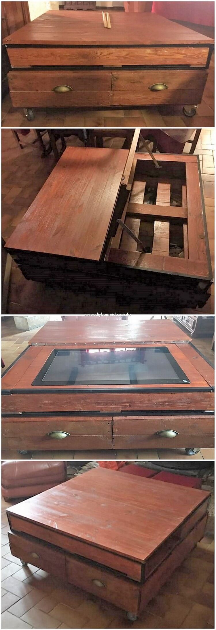 Pallet Table with Storage