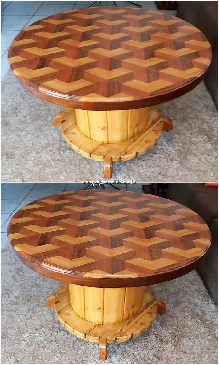 Round Top Pallet table