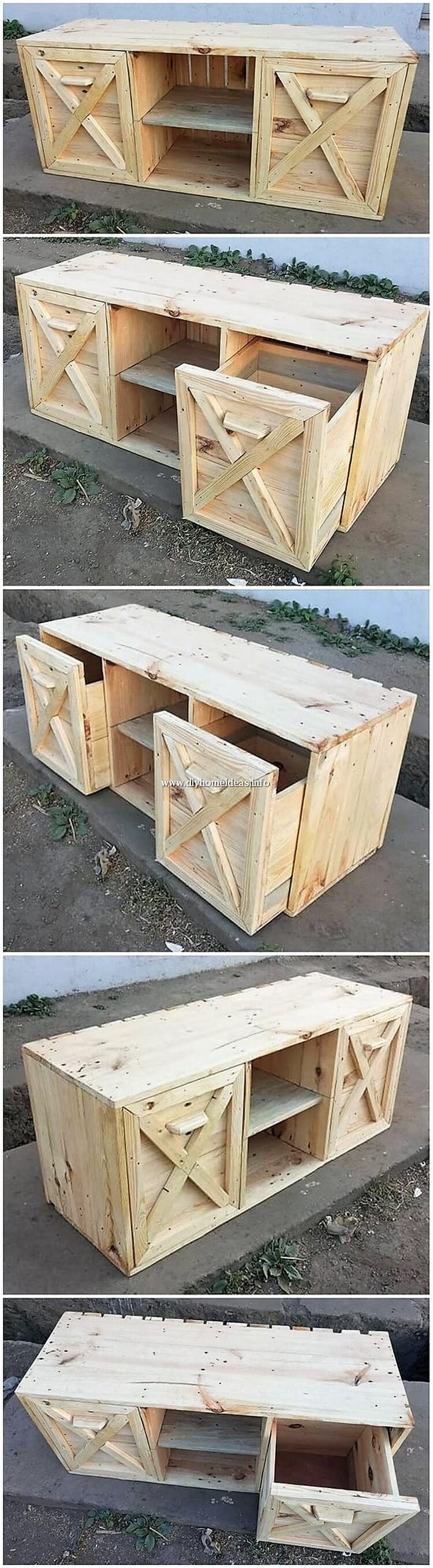 Pallet Media Table or Cabinet
