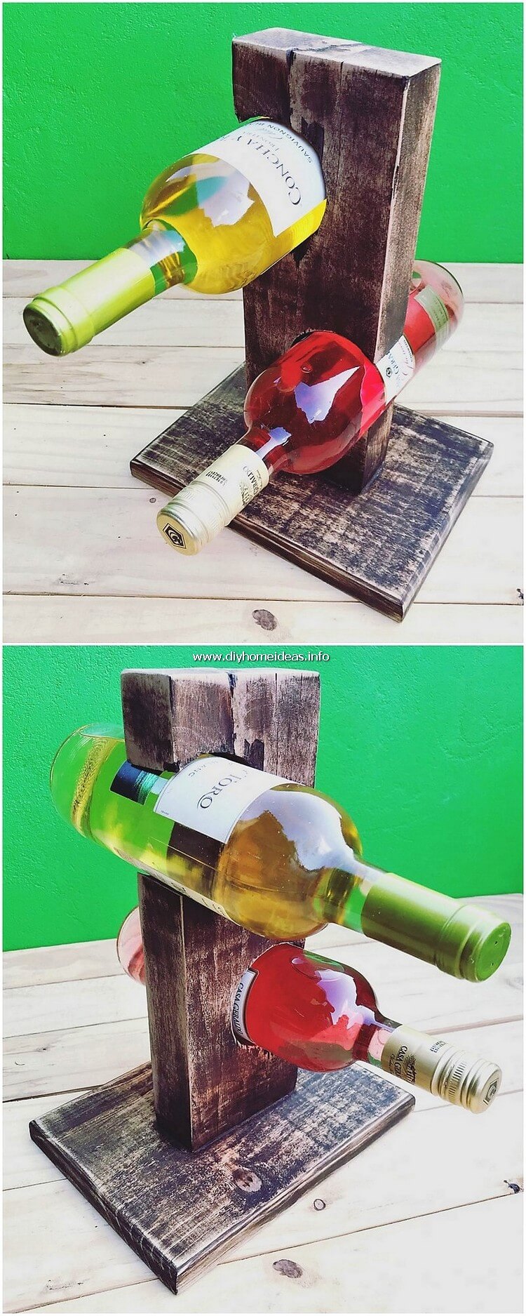 Pallet Wine Bottles Holder