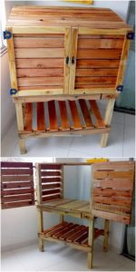 Wood Pallet Cabinet