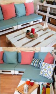 Pallet Couch and Table