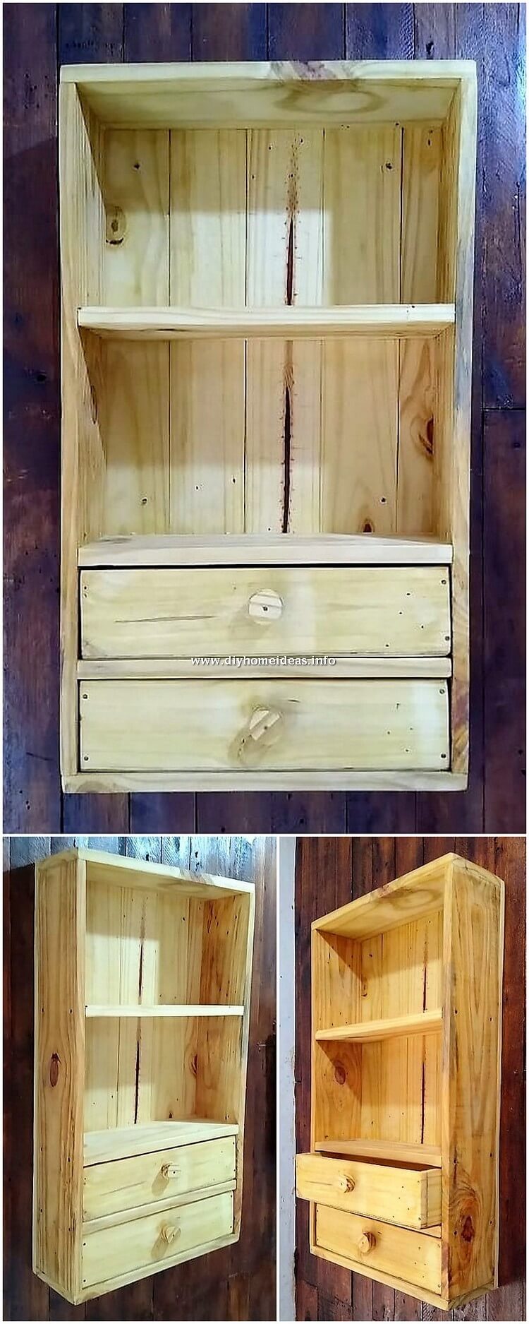 Pallet Shelf with Drawer