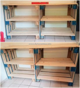 Pallet Shelving Table