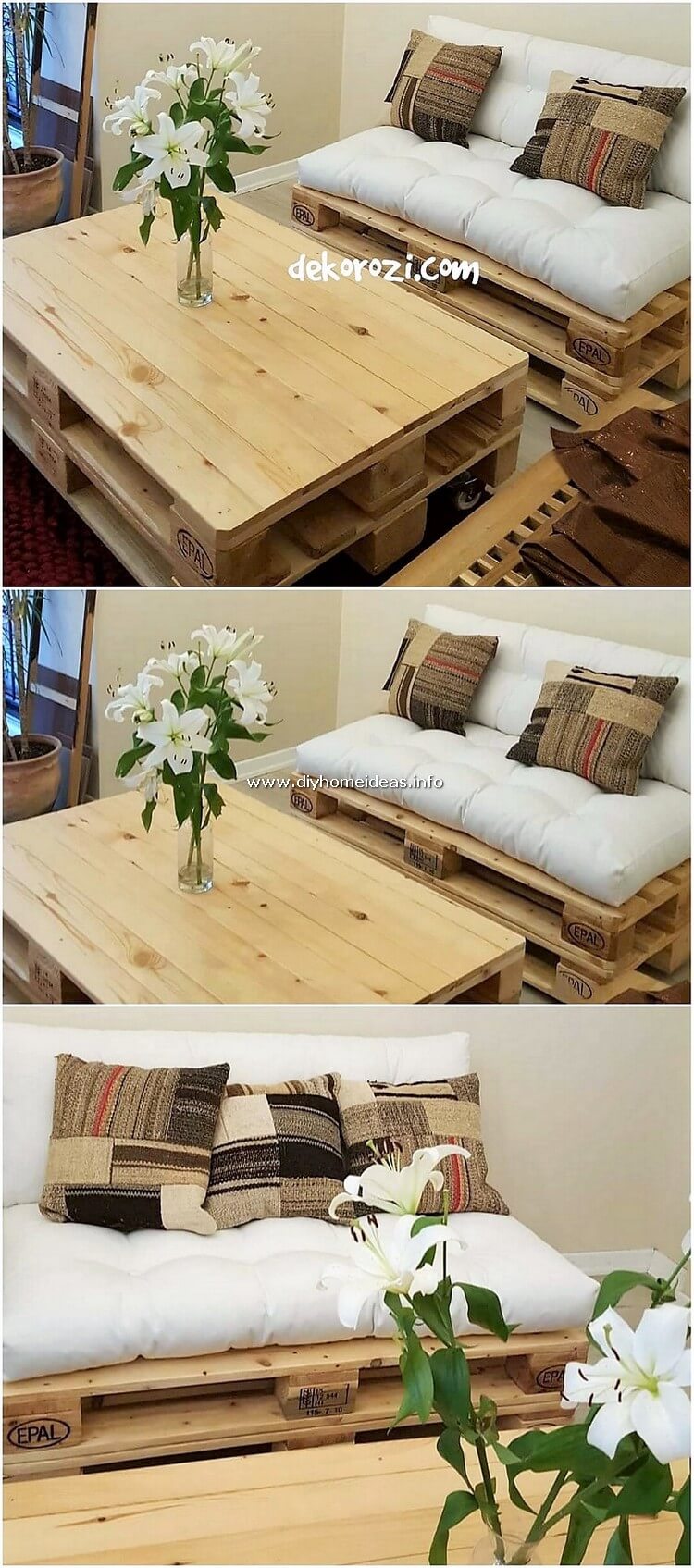 Wooden Pallet Couch and Table