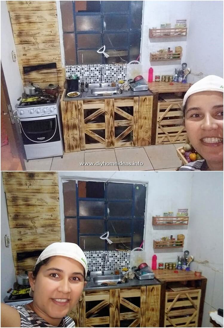 Pallet Kitchen Cabinets