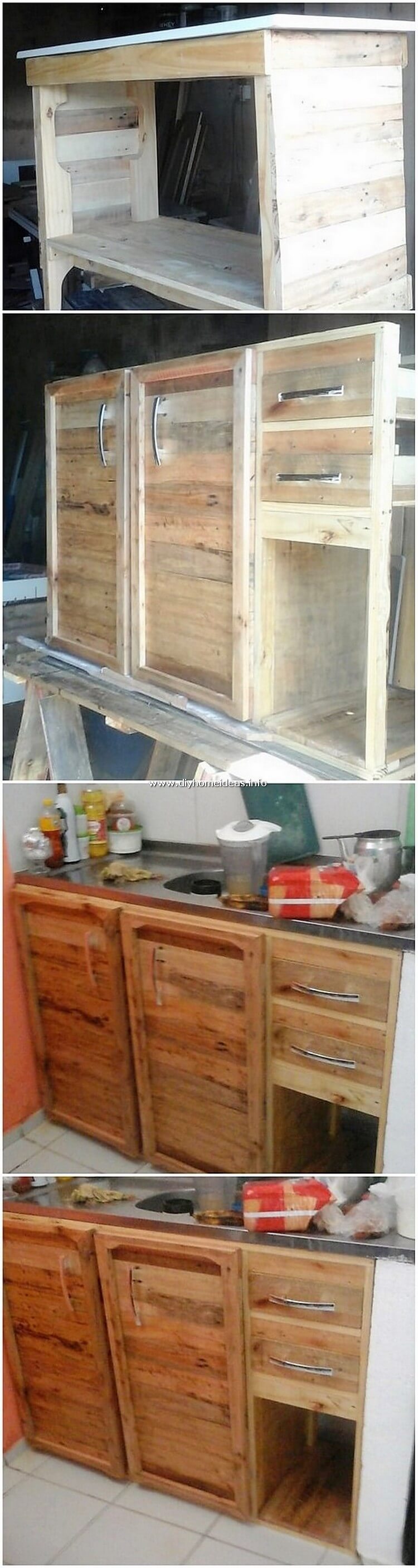 DIY Pallet Sink with Cabinet