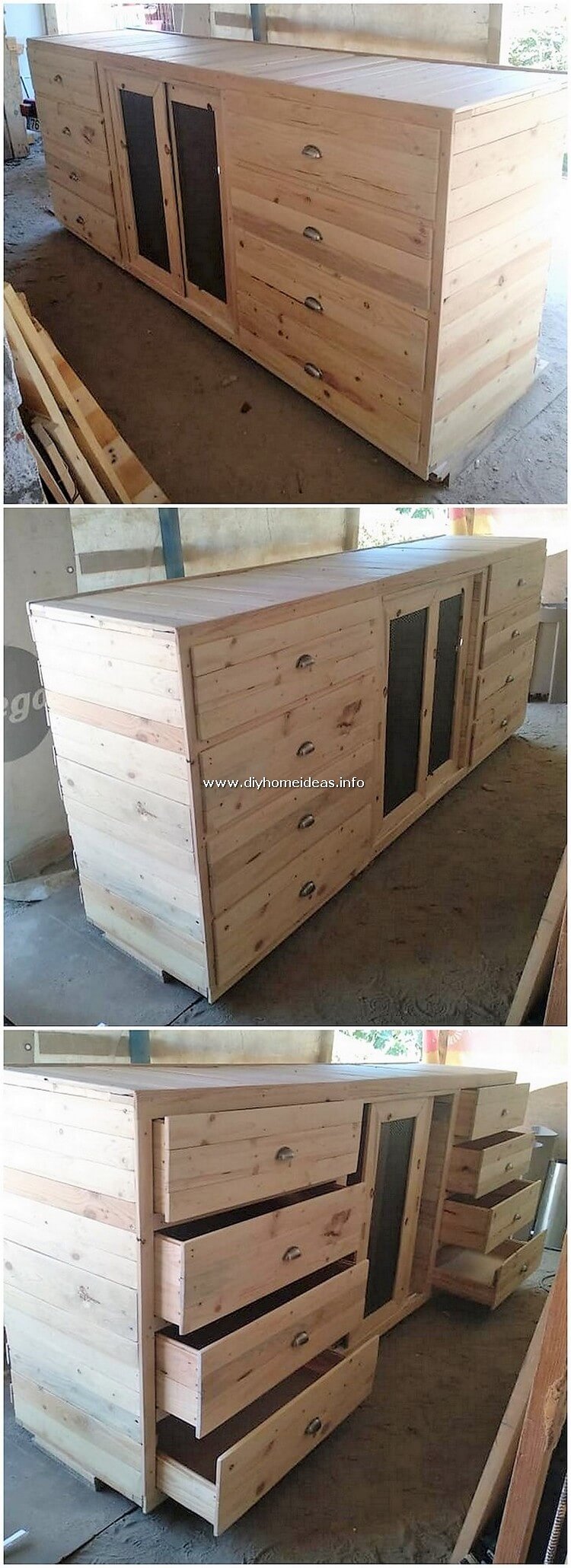 Wood Pallet Cabinet